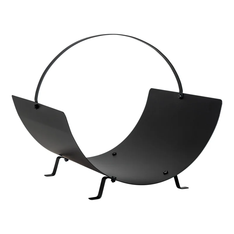 Tires Log Holder - Log Holder, steel, black, 40x35x33,5 cm Superprijs