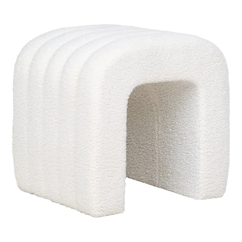 Aanbieding Colma Pouf - Pouf, bouclǸ, white, 41x36,5 cm, HN1234