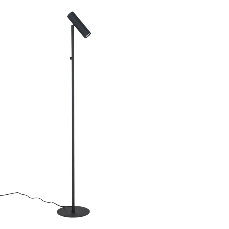Beperkte Voorraad Paris Floor Lamp - Lamp in black with a 210 cm fabric cord Bulb GU10/5W LED IP20