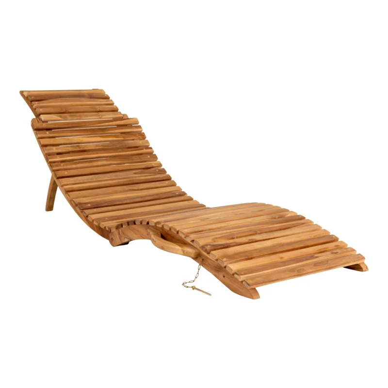 Arrieta Teak Sunlounger - Sunlounger in teak Superprijs