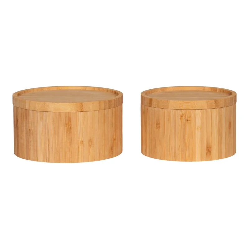Superprijs Chefalu Storage Box - Storage Box, bamboo, natural, set of 2