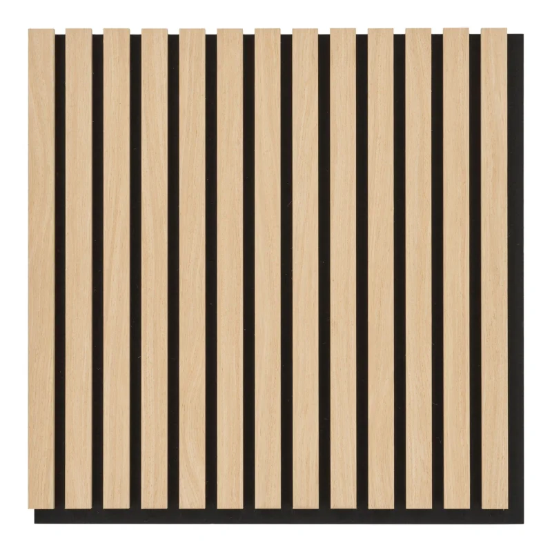 Betaalbaar Acoustic panel, wood veneer, natural, oak look 520x520x22 mm