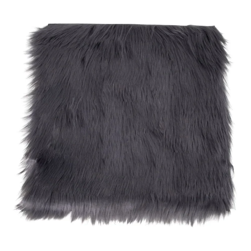Beperkte Voorraad Lambskin Seat Artificial - Artificial lambskin in grey 40x40 cm