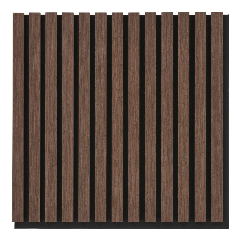 Acoustic panel, wood veneer, walnut, walnut look 520x520x22 mm Beperkt Aanbod