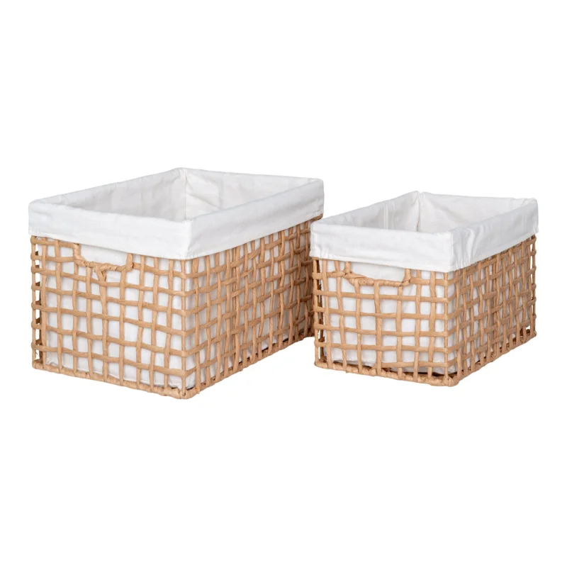 Uitverkoop Bustelo Basket - Basket, paper, natural, set of 2