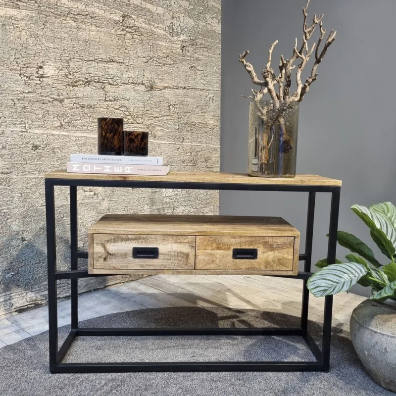 Benoa Len Console Table with Drawers 110 - 180 Direct Beschikbaar
