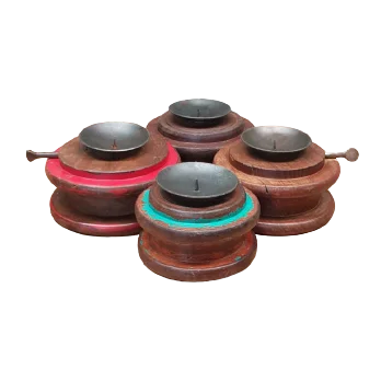 Benoa Wooden girari candle stand Aanbieding