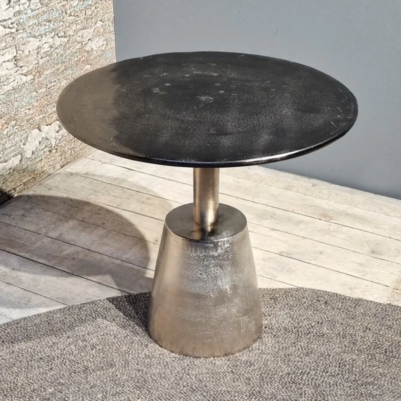 Benoa Sidetable Kian Zwart Zilver Dagaanbieding