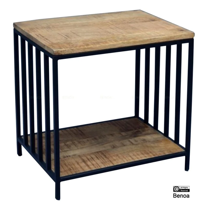 Benoa Wooden Iron Sidetable 45 Alleen Vandaag