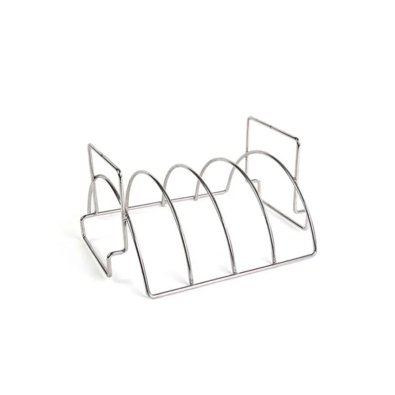 Veilige Betaling BBQ Accessoire Rek voor Ribben 4 stuks