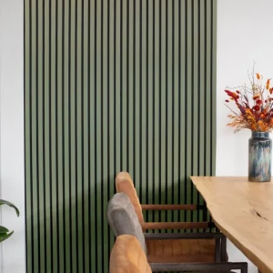 Uitverkoop Floer Wandpaneel Akupanel XL Lino Olijfgroen