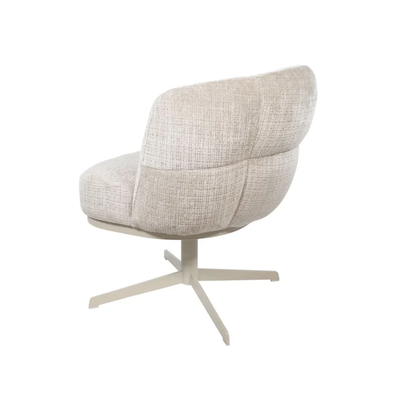 Betaalbaar Nijwie JLo eetkamerstoel - beige draaipoot 360 - Cremona - Taupe 04