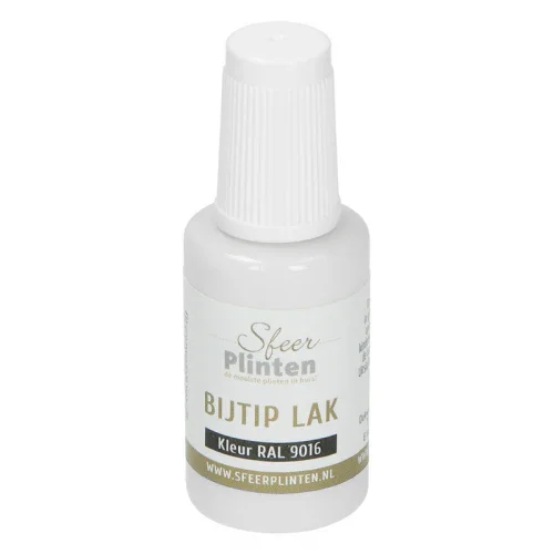 Sfeerplinten bij-tip-lak - 20 ml RAL 9016 Verkeers wit Gecertificeerd