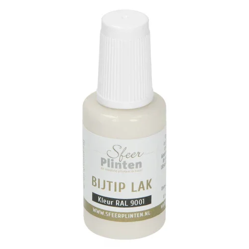 Koop Vandaag Sfeerplinten bij-tip-lak - 20 ml RAL 9001 Crème wit