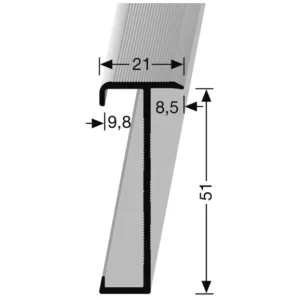Trapkant profiel 847 Laminaat, 300cm, zwart Shop Nu
