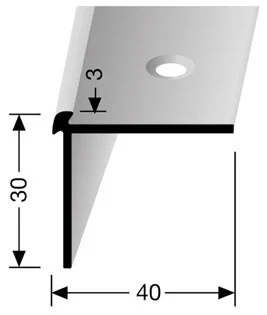 Trapstrip 871 edelstaal t.b.v. PVC Populair