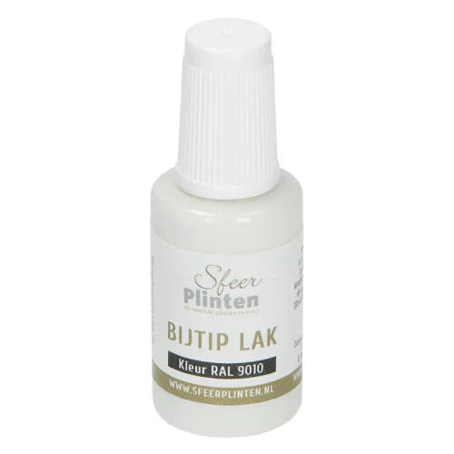 Sfeerplinten bij-tip-lak - 20 ml RAL 9010 Zuiver wit Gereduceerde Prijs