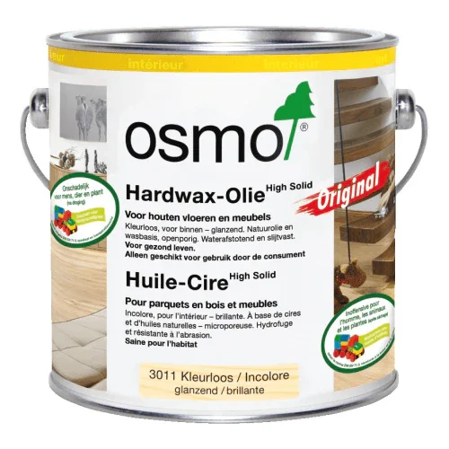 Koop Vandaag Osmo Hardwax Olie 3011 Kleurloos Glanzend 2,5L