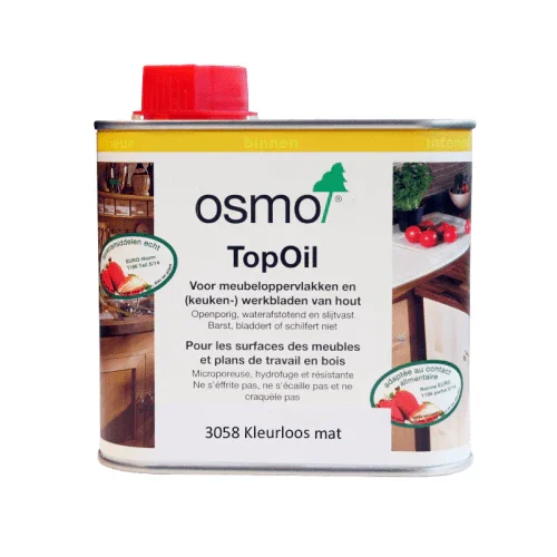 Osmo TopOil 3058 Kleurloos Mat Meubelolie 0,5L Betrouwbaar