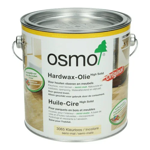 Osmo Hardwax Olie 3065 Kleurloos semi-mat 2,5L Uitverkoop