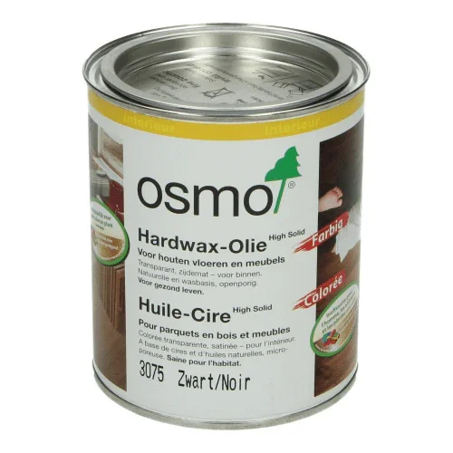 Osmo Hardwax Olie 3075 Zwart 0,75L Express Levering