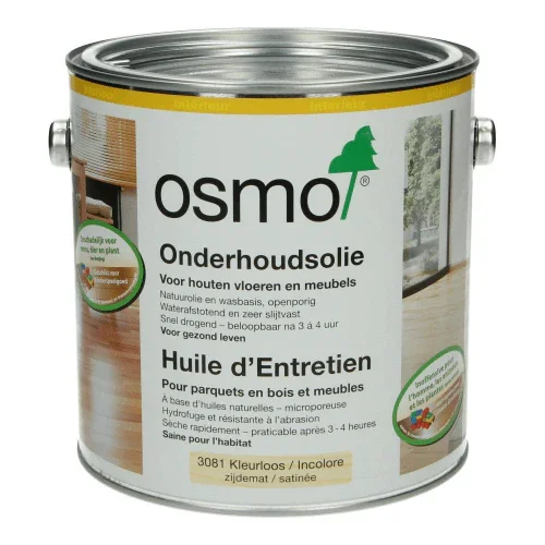 Osmo Onderhoudsolie 3081 Kleurloos zijde-mat 2,5L Betaalbaar