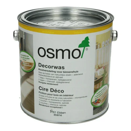 Flitsaanbieding Osmo Decorwas Transparant 3161 Ebben 2,5L
