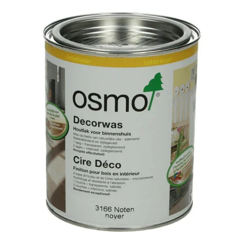 Osmo Decorwas Transparant 3166 Noten 0,75L Fabrieksprijs