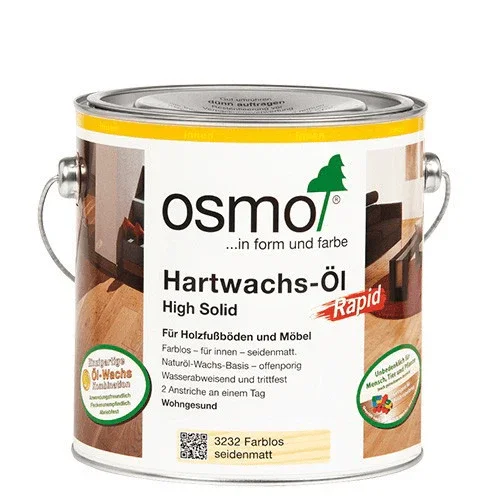 Tijdelijk Beschikbaar Osmo Hardwax Olie Rapid 3232 Kleurloos zijde mat sneldrogend 0,75L