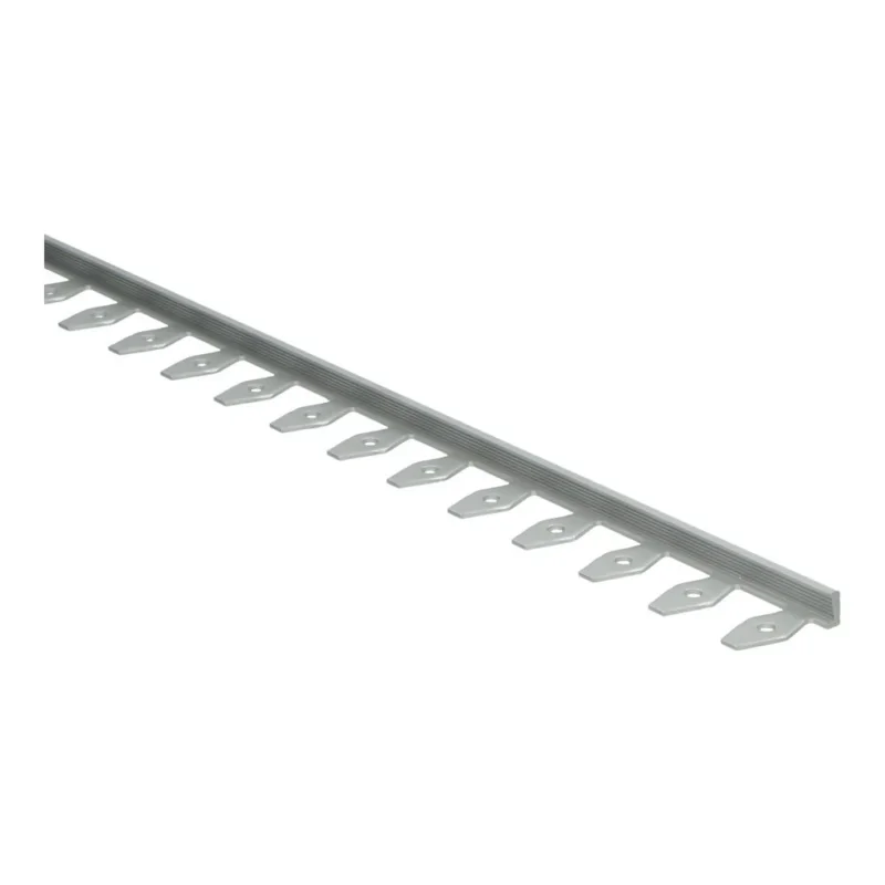 Nieuw In-egaliseer eindprofiel buigbaar tot 6 mm PVC zilver