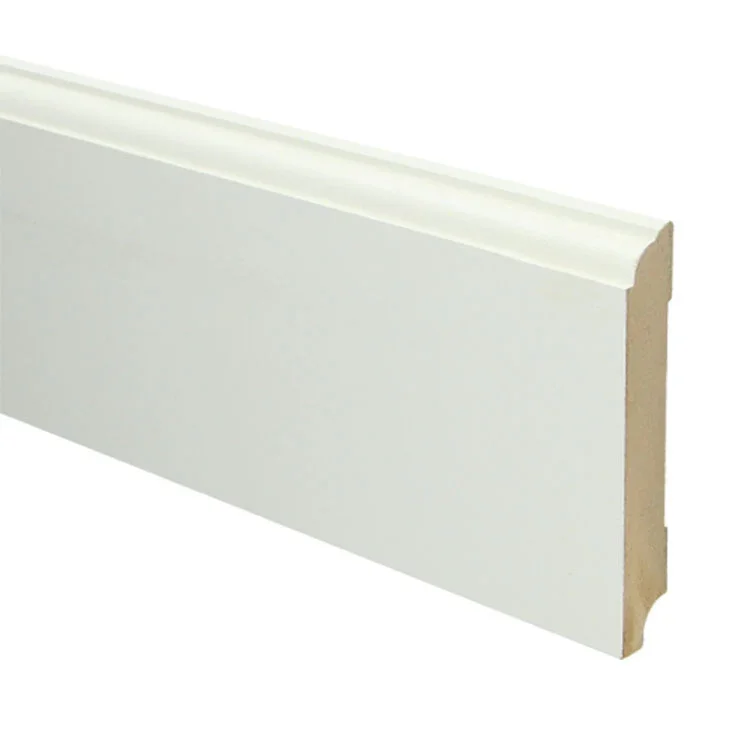 Goedkoop MDF Eigentijdse plint 115x18 mm voorgelakt RAL 9010
