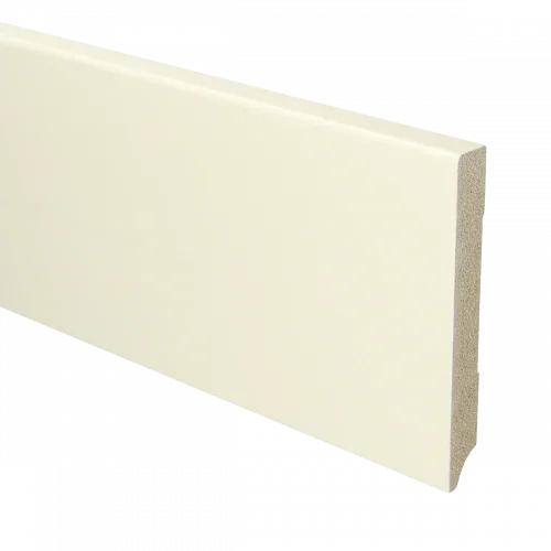 MDF Moderne plint 120x15 mm voorgelakt RAL 9001 Betrouwbaar