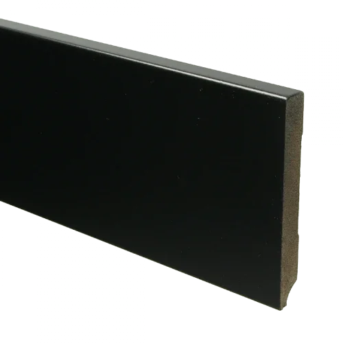 Betrouwbaar MDF Moderne plint 120x15 mm voorgelakt RAL 9005