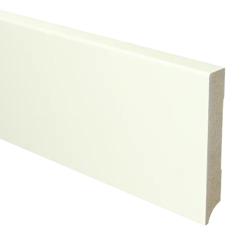 MDF Moderne plint 120x18 mm voorgelakt RAL 9010 Speciale Aanbieding