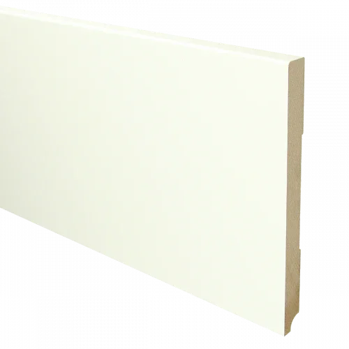 Laatste Versie MDF Moderne plint 190x15 mm voorgelakt RAL 9010