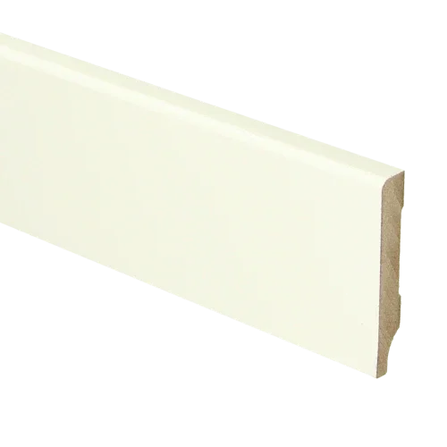 MDF Moderne plint 55x9 mm voorgelakt RAL 9010 Nu Kopen