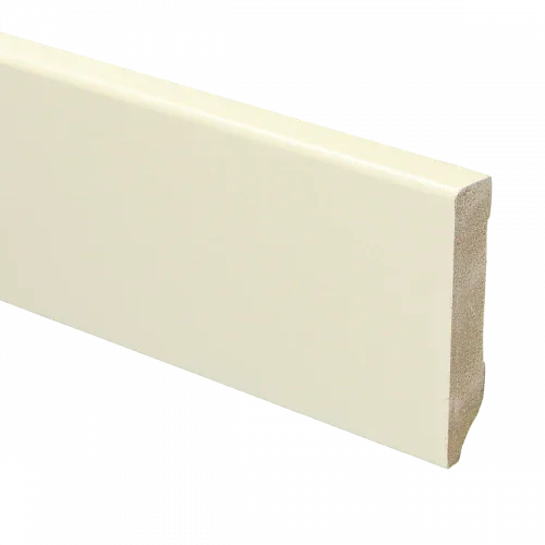 MDF Moderne plint 70x12 mm voorgelakt RAL 9001 Korting