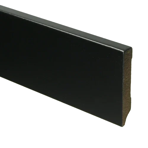 MDF Moderne plint 70x12 mm voorgelakt RAL 9005 Finale Uitverkoop