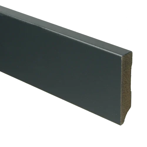 Uitverkoop MDF Moderne plint 70x15 mm voorgelakt RAL 7016