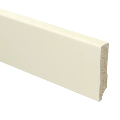 MDF Moderne plint 70x15 mm voorgelakt RAL 9001 Weekendaanbieding