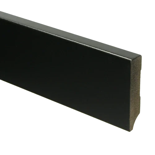 Voordeelprijs MDF Moderne plint 70x15 mm voorgelakt RAL 9005