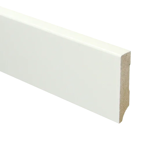 MDF Moderne plint 70x15 mm voorgelakt RAL 9016 Lage Prijs