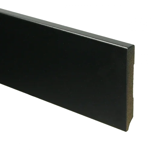 Veilige Betaling MDF Moderne plint 90x12 mm voorgelakt RAL 9005