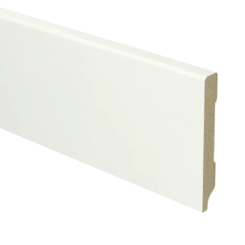 Speciale Aanbieding MDF Moderne plint 90x12 mm voorgelakt RAL 9016