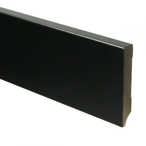 MDF Moderne plint 90x15 mm voorgelakt RAL 9005 Lage Kosten
