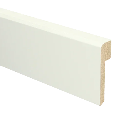 MDF Renovatieplint klassiek 85x22 mm voorgelakt RAL 9010 Nieuw