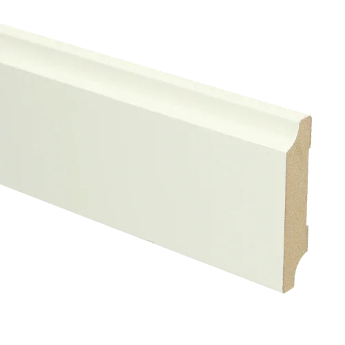 MDF Retro plint 70x15 mm voorgelakt RAL 9010 Laatste Kans