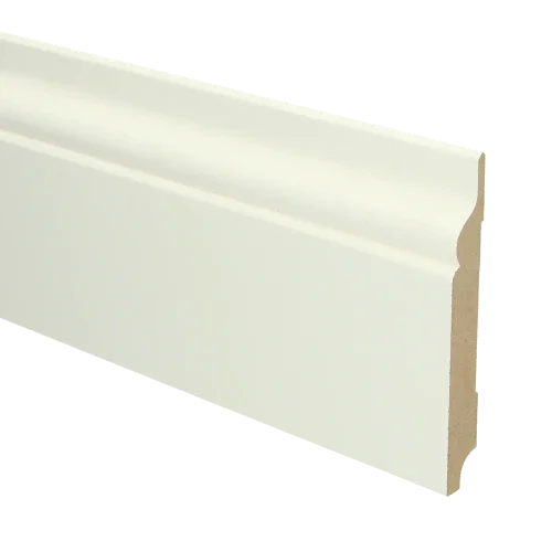 MDF Romantische plint 120x15 mm voorgelakt RAL 9010 Koop Online