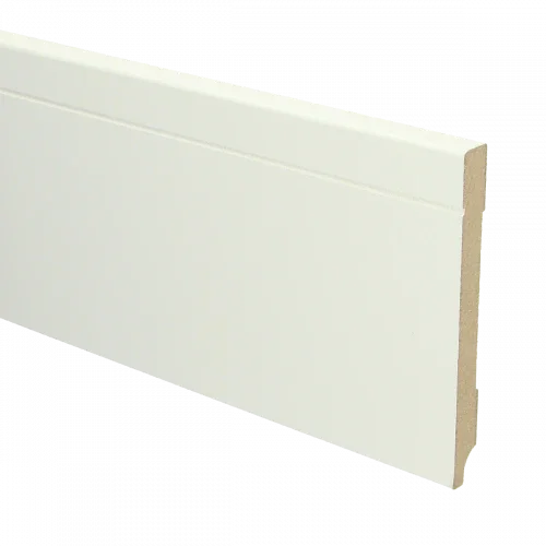 Gratis Retour MDF Tijdloze plint 120x12 mm voorgelakt RAL 9010