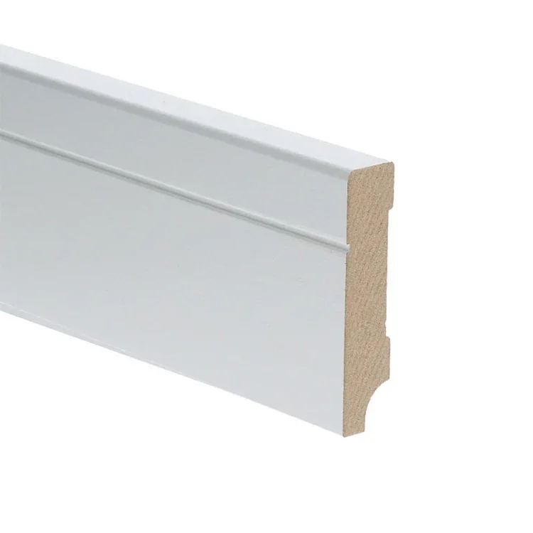 MDF Tijdloze plint 70x15 mm voorgelakt RAL 9010 Tijdelijk Beschikbaar